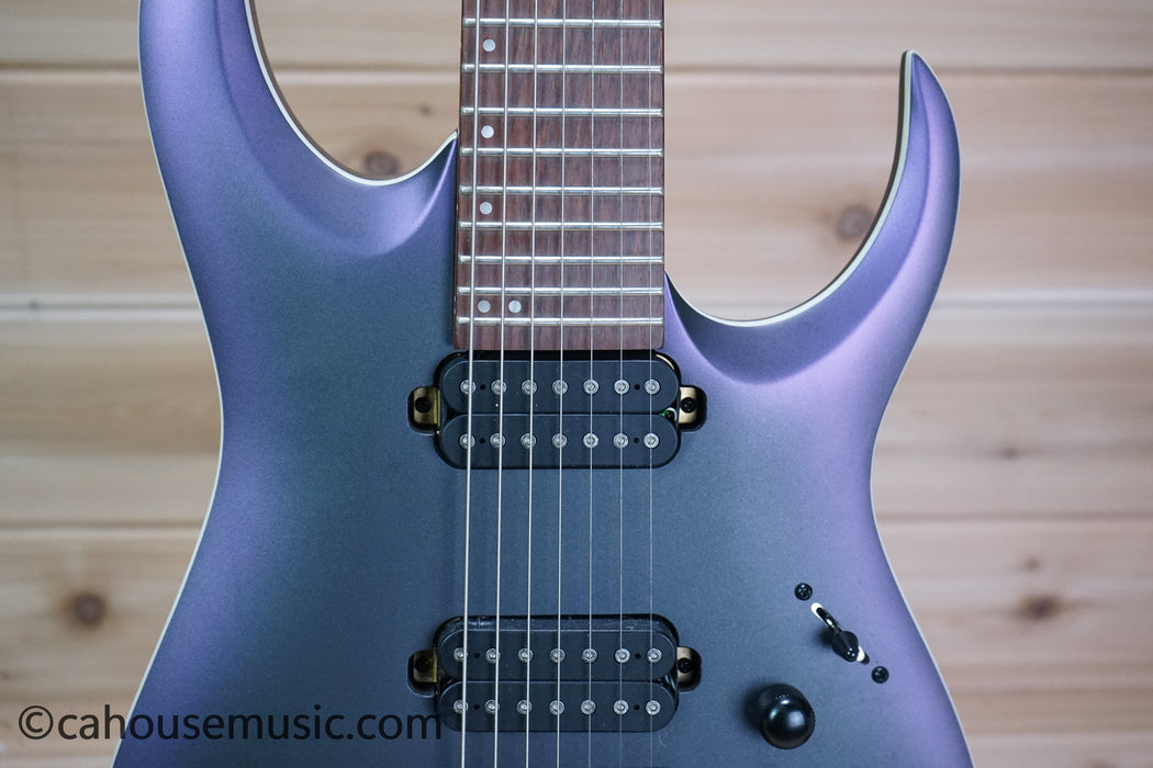 Ibanez RGA Standard RGA742EX 7-String Electric Guitar Black Aurora Burst Matte Used