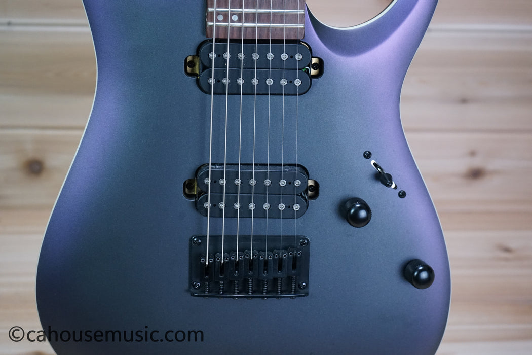 Ibanez RGA Standard RGA742EX 7-String Electric Guitar Black Aurora Burst Matte Used