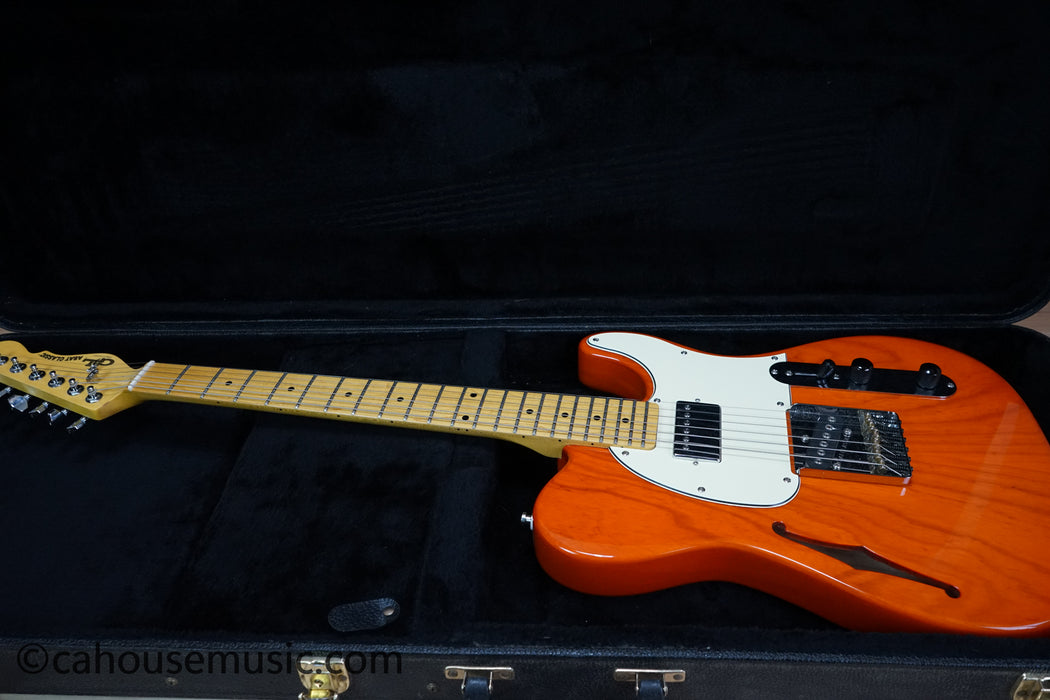 G&L Tribute ASAT Classic Bluesboy Semi-Hollow Electric Guitar Clear Orange Used