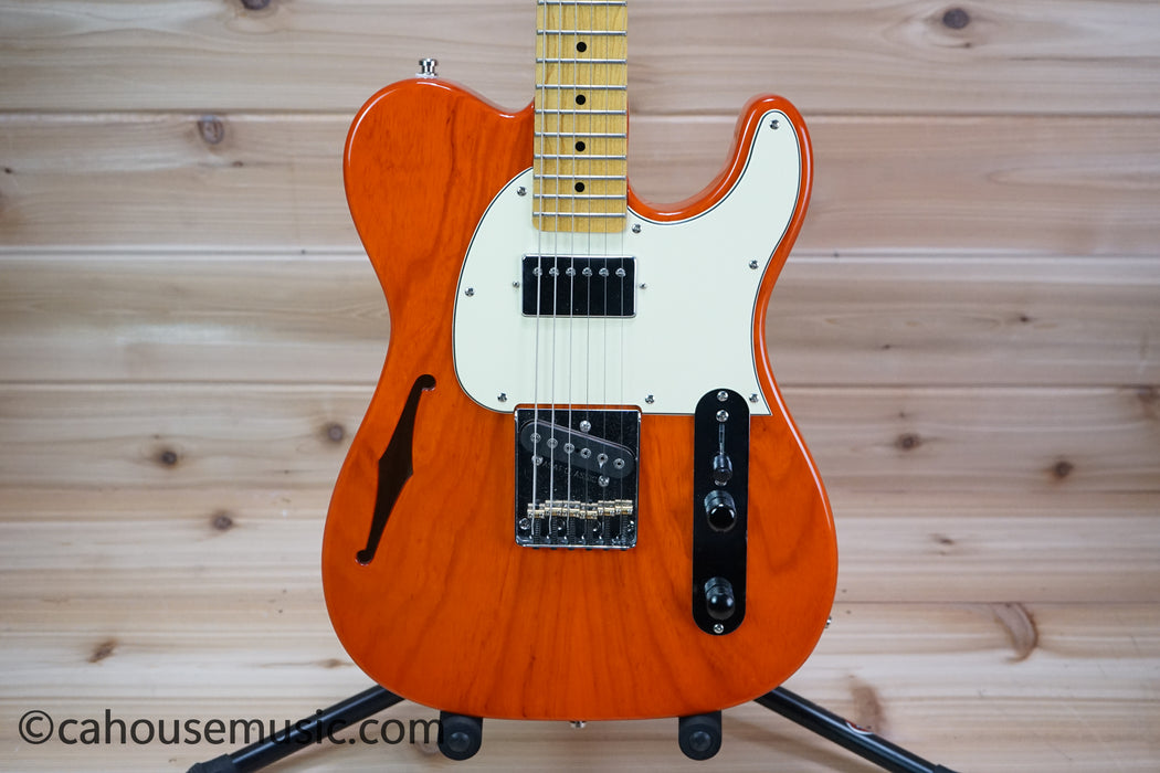 G&L Tribute ASAT Classic Bluesboy Semi-Hollow Electric Guitar Clear Orange Used