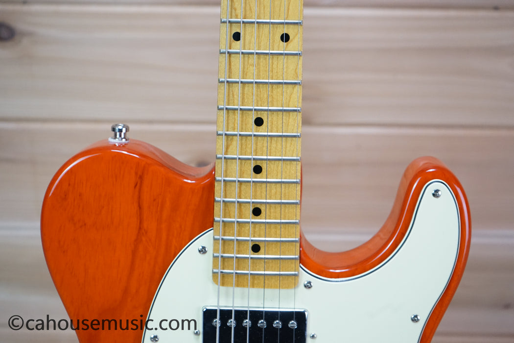 G&L Tribute ASAT Classic Bluesboy Semi-Hollow Electric Guitar Clear Orange Used