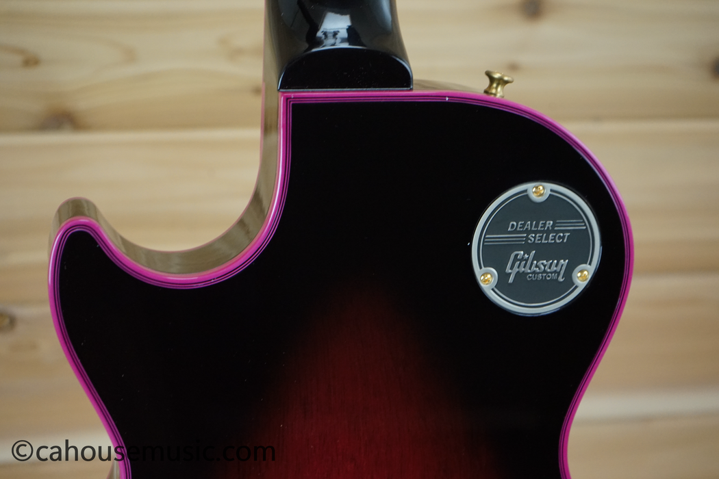 Gibson Custom Shop Made 2 Measure Les Paul Custom Figured Pink Widow Electric Guitar