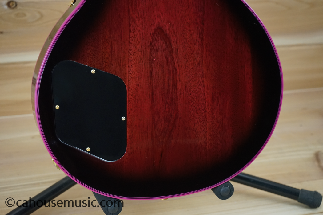 Gibson Custom Shop Made 2 Measure Les Paul Custom Figured Pink Widow Electric Guitar