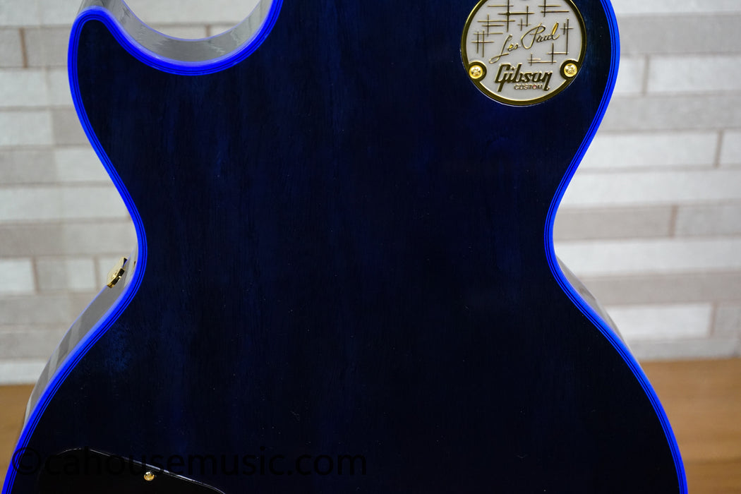 Gibson Custom Shop Special Order Les Paul Custom Figured 7A Quilt Top - Blue Widow