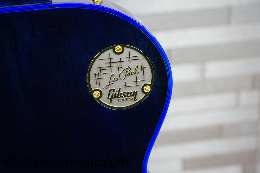Gibson Custom Shop Special Order Les Paul Custom Figured 7A Quilt Top - Blue Widow