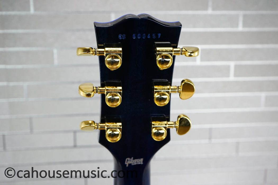 Gibson Custom Shop Special Order Les Paul Custom Figured 7A Quilt Top - Blue Widow