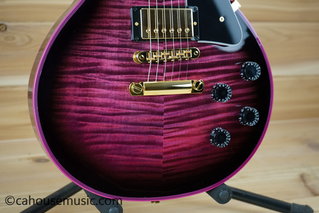 Gibson Custom Shop Made 2 Measure Les Paul Custom Figured Pink Widow Electric Guitar