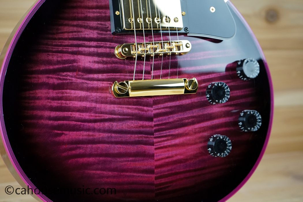 Gibson Custom Shop Made 2 Measure Les Paul Custom Figured Pink Widow Electric Guitar