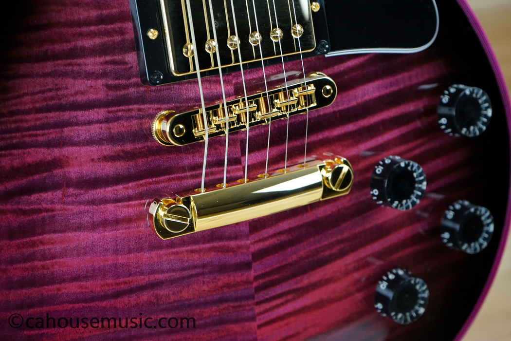 Gibson Custom Shop Made 2 Measure Les Paul Custom Figured Pink Widow Electric Guitar