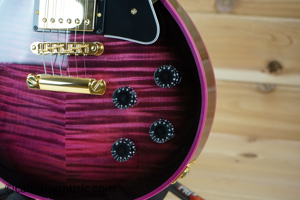 Gibson Custom Shop Made 2 Measure Les Paul Custom Figured Pink Widow Electric Guitar