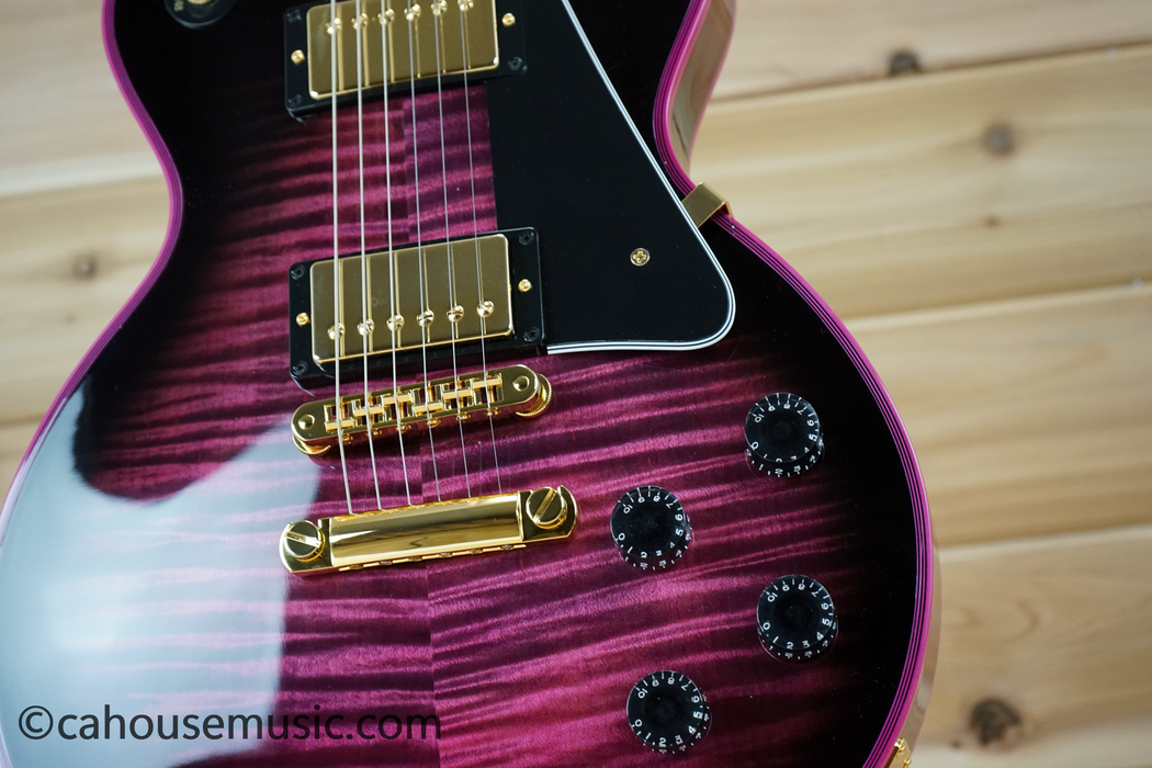 Gibson Custom Shop Made 2 Measure Les Paul Custom Figured Pink Widow Electric Guitar