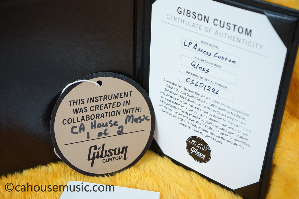Gibson Custom Shop Les Paul Axcess Custom Figured - Red Widow Burst Electric Guitar - 1 of 2