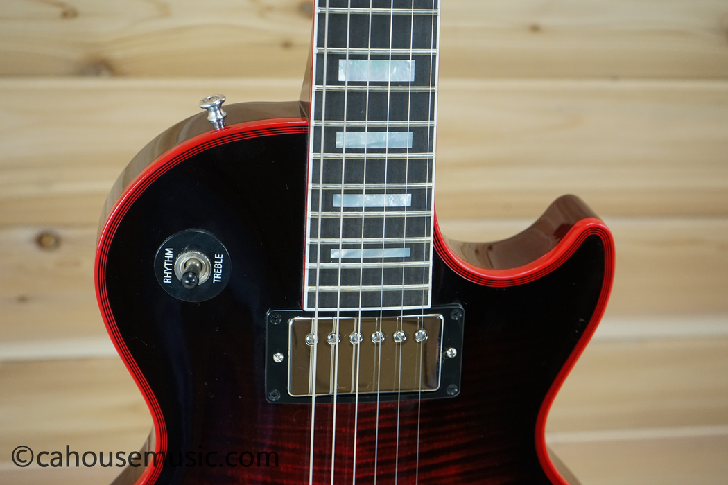 Gibson Custom Shop Les Paul Axcess Custom Figured - Red Widow Burst Electric Guitar - 1 of 2