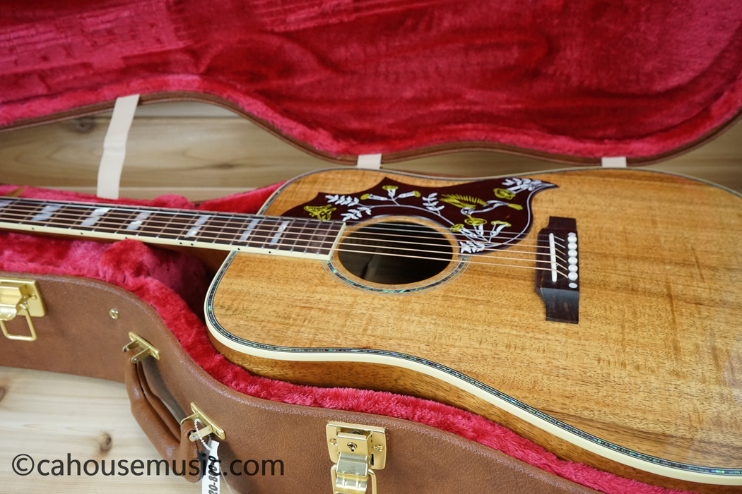 Gibson Hummingbird Custom Koa Acoustic Guitar - Honeyburst