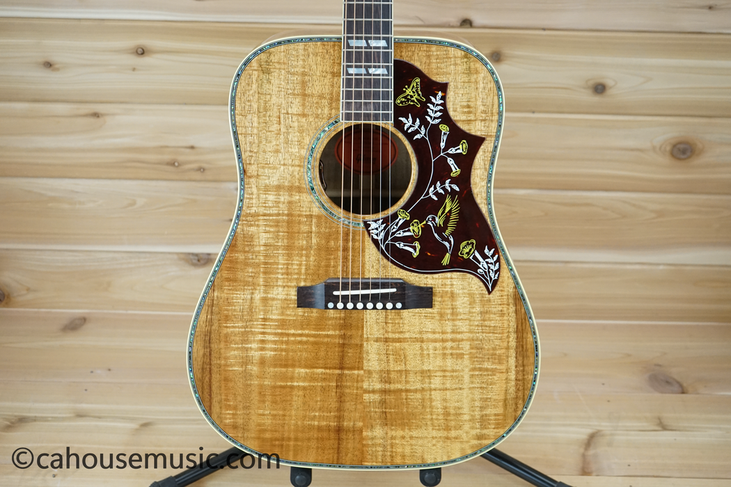 Gibson Hummingbird Custom Koa Acoustic Guitar - Honeyburst