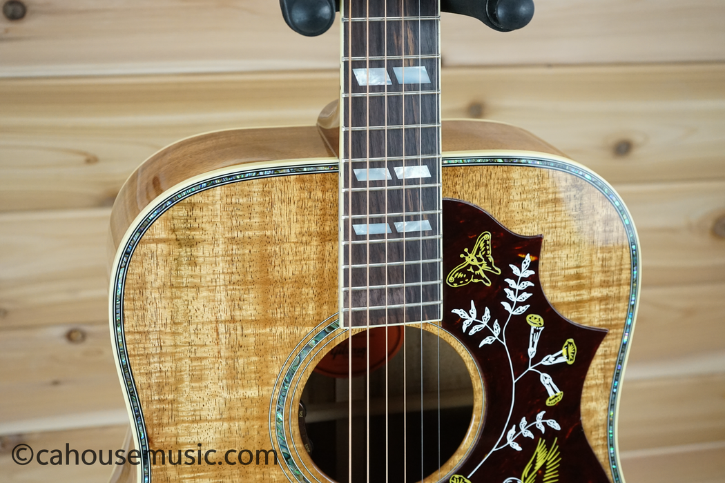 Gibson Hummingbird Custom Koa Acoustic Guitar - Honeyburst