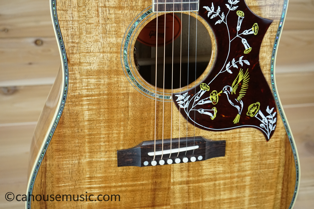 Gibson Hummingbird Custom Koa Acoustic Guitar - Honeyburst