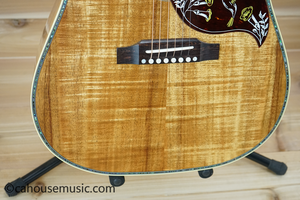 Gibson Hummingbird Custom Koa Acoustic Guitar - Honeyburst