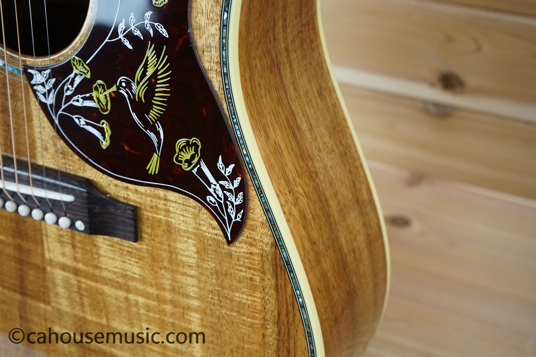 Gibson Hummingbird Custom Koa Acoustic Guitar - Honeyburst