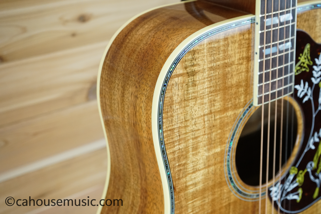 Gibson Hummingbird Custom Koa Acoustic Guitar - Honeyburst