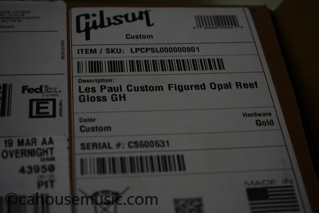 Gibson Custom Shop M2M Dealer Select Les Paul Custom – Opal Reef - Trogly Video - Electric Guitar (1 of 4)