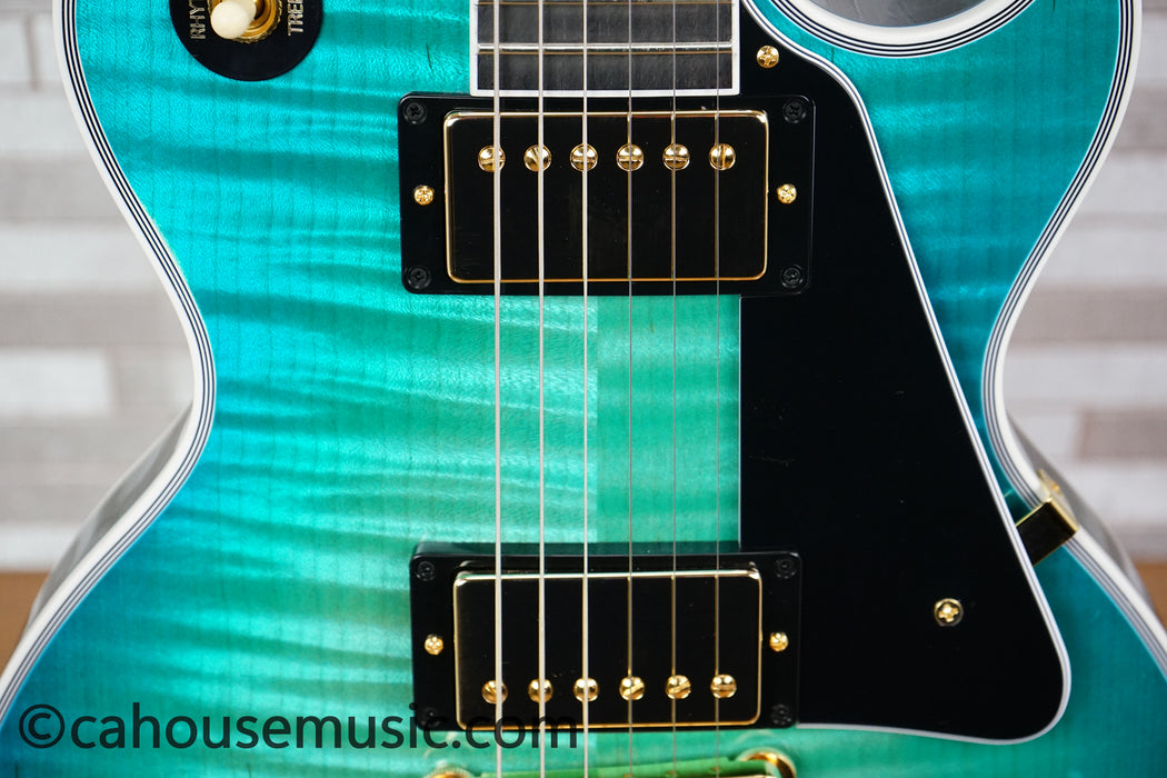 Gibson Custom Shop M2M Dealer Select Les Paul Custom – Opal Reef - Trogly Video - Electric Guitar (1 of 4)