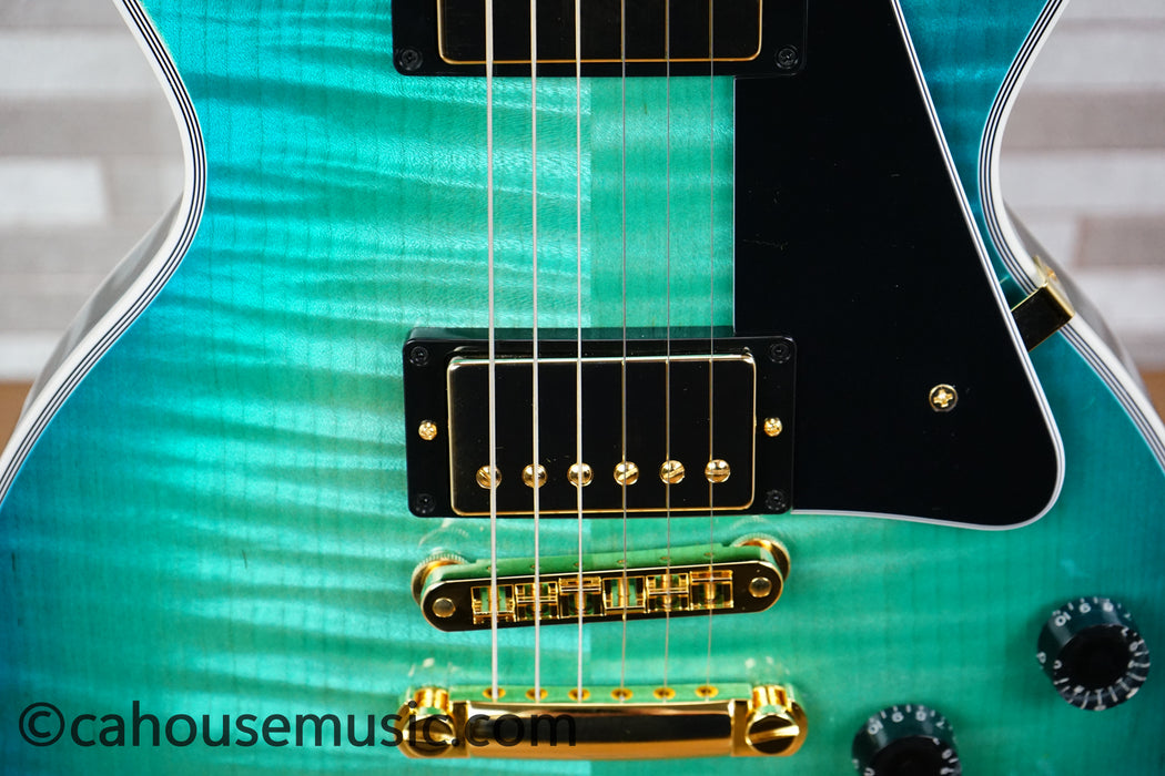 Gibson Custom Shop M2M Dealer Select Les Paul Custom – Opal Reef - Trogly Video - Electric Guitar (1 of 4)