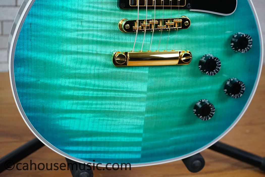Gibson Custom Shop M2M Dealer Select Les Paul Custom – Opal Reef - Trogly Video - Electric Guitar (1 of 4)
