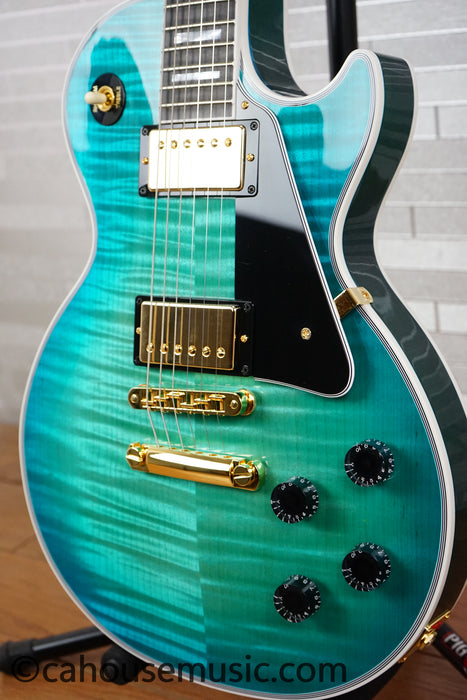 Gibson Custom Shop M2M Dealer Select Les Paul Custom – Opal Reef - Trogly Video - Electric Guitar (1 of 4)