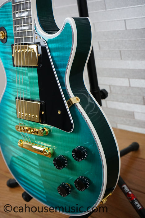 Gibson Custom Shop M2M Dealer Select Les Paul Custom – Opal Reef - Trogly Video - Electric Guitar (1 of 4)