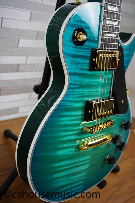 Gibson Custom Shop M2M Dealer Select Les Paul Custom – Opal Reef - Trogly Video - Electric Guitar (1 of 4)