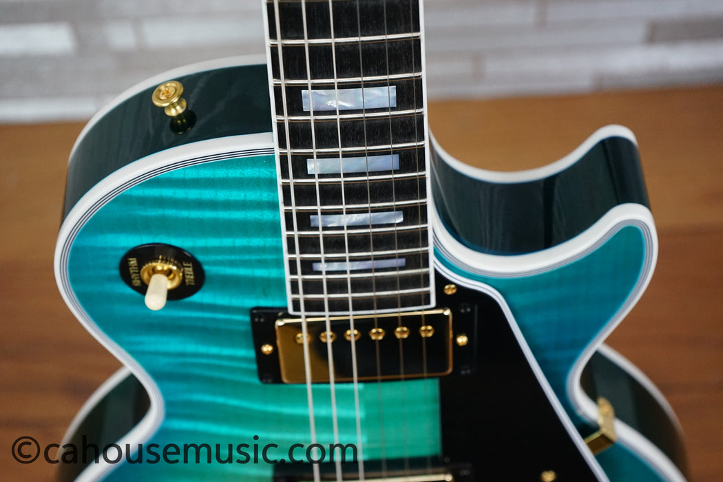 Gibson Custom Shop M2M Dealer Select Les Paul Custom – Opal Reef - Trogly Video - Electric Guitar (1 of 4)