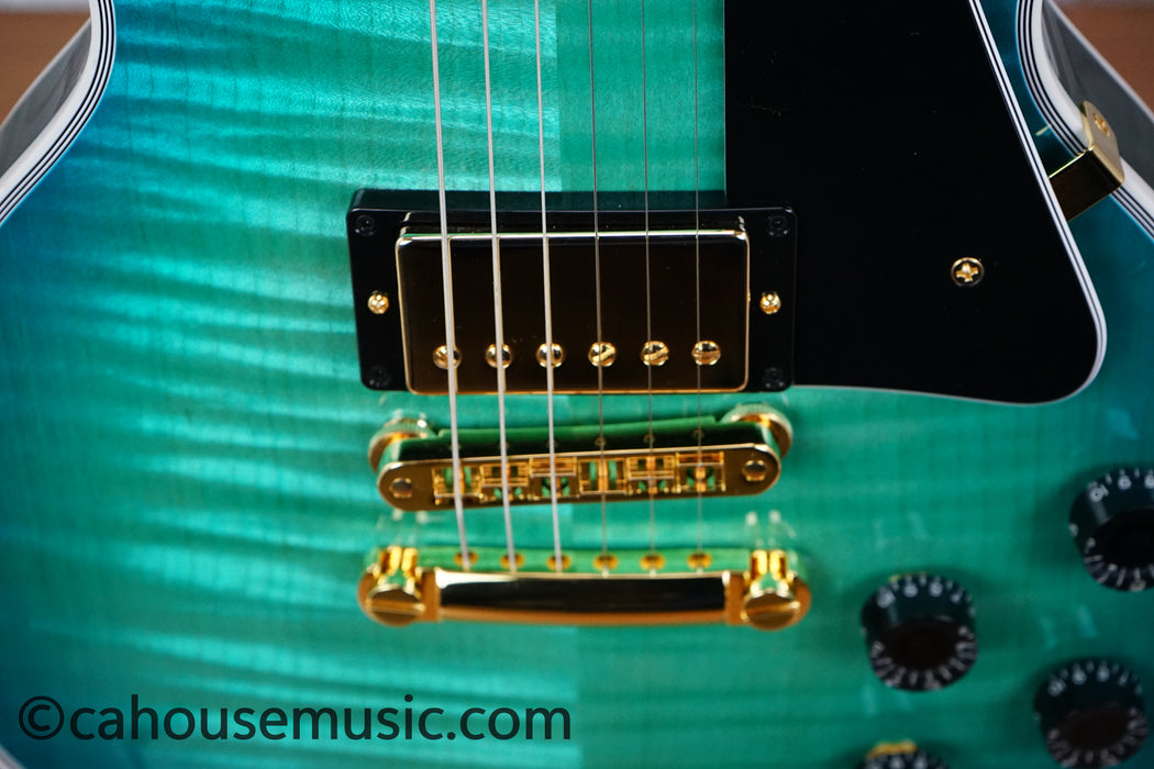 Gibson Custom Shop M2M Dealer Select Les Paul Custom – Opal Reef - Trogly Video - Electric Guitar (1 of 4)