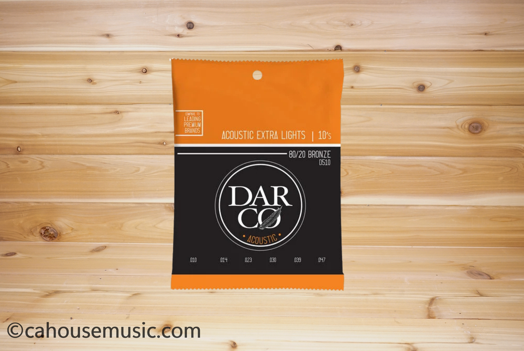Darco Acoustic Guitar Strings 80/20 Bronze Extra Light