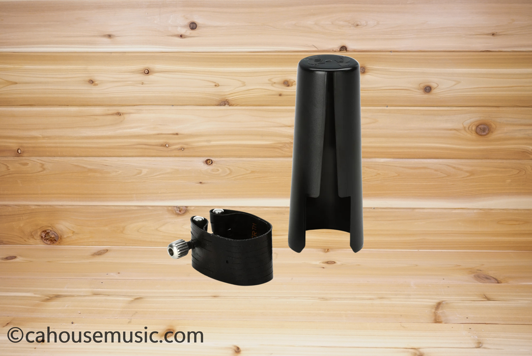 Rovner Dark Bass Clarinet Ligature and Cap Set