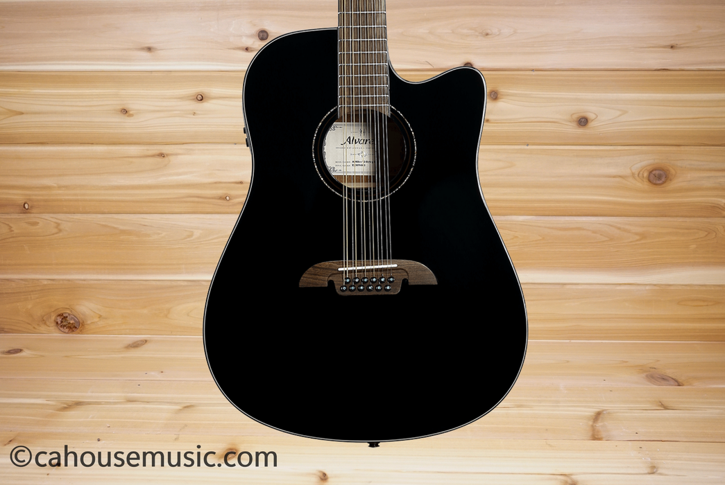 Alvarez AD60CE Artist 60 12-String Dreadnought Acoustic-Electric Guitar Shadowburst