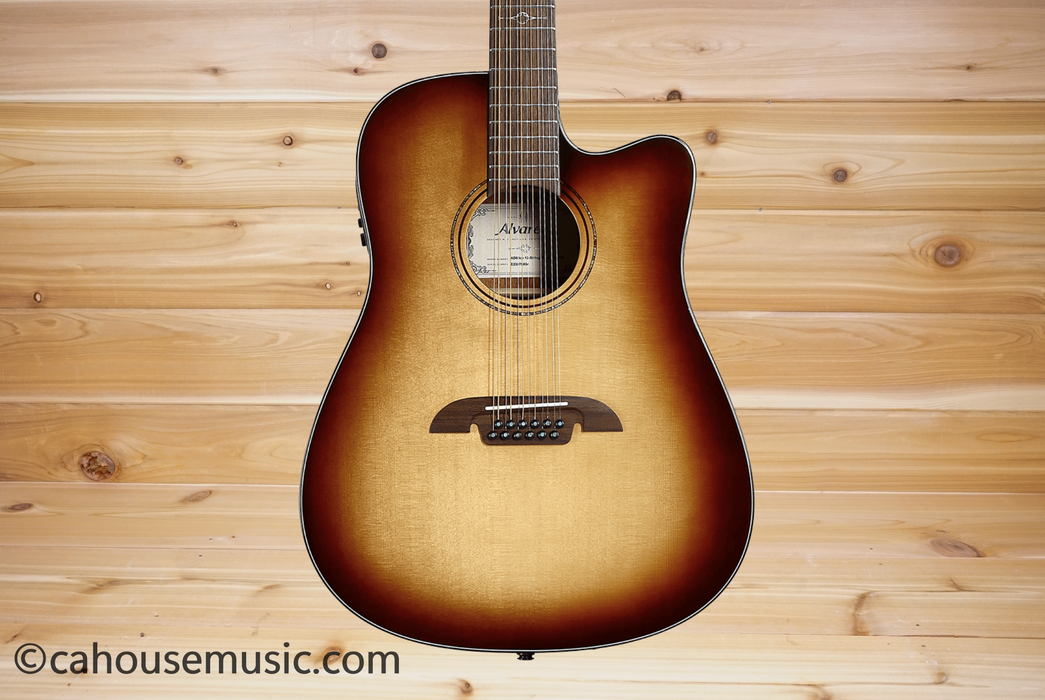 Alvarez AD60ce 12-String Artist 60 Dreadnought Acoustic-Electric Guitar Shadowburst