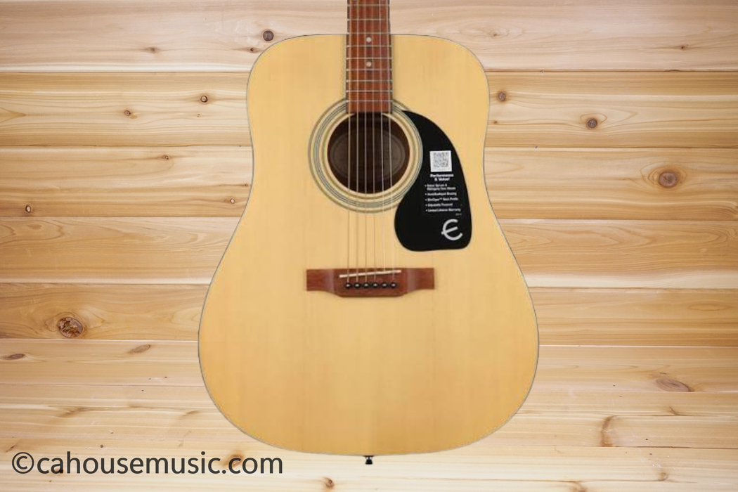 Epiphone DR-100 Dreadnought Acoustic Guitar Natural