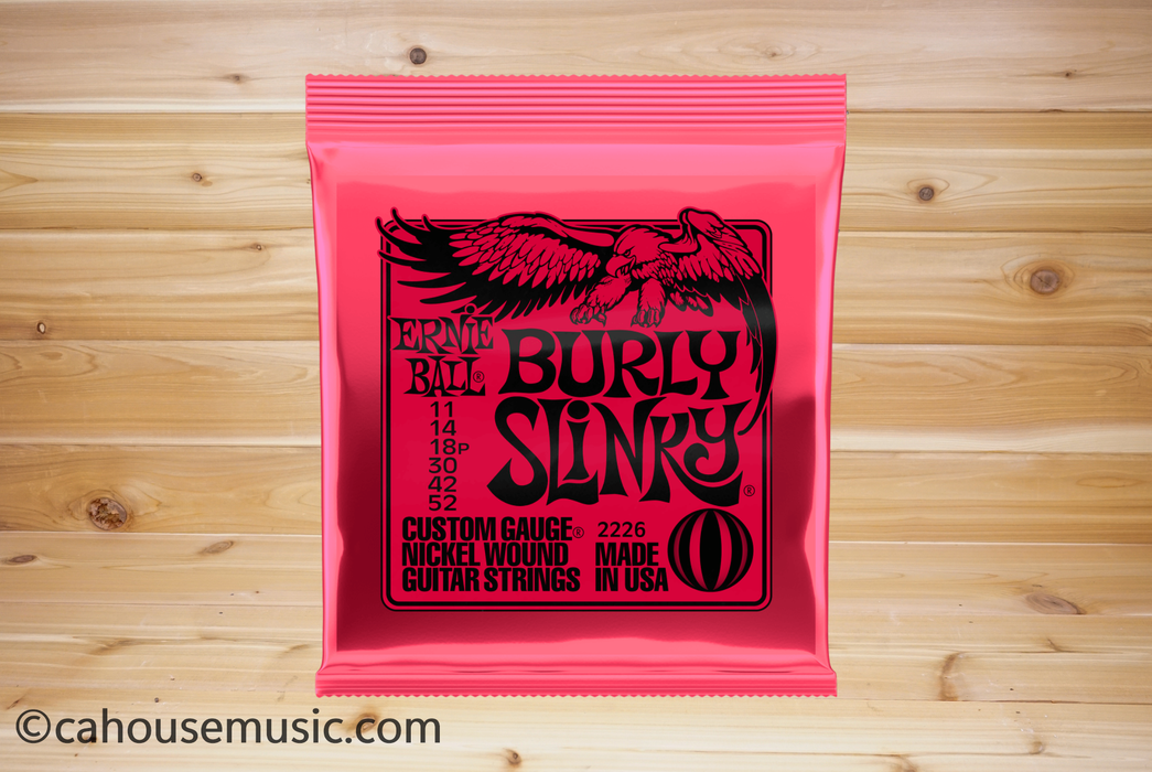 Ernie Ball Burly Slinky Nickel Wound Electric Guitar Strings 11-52