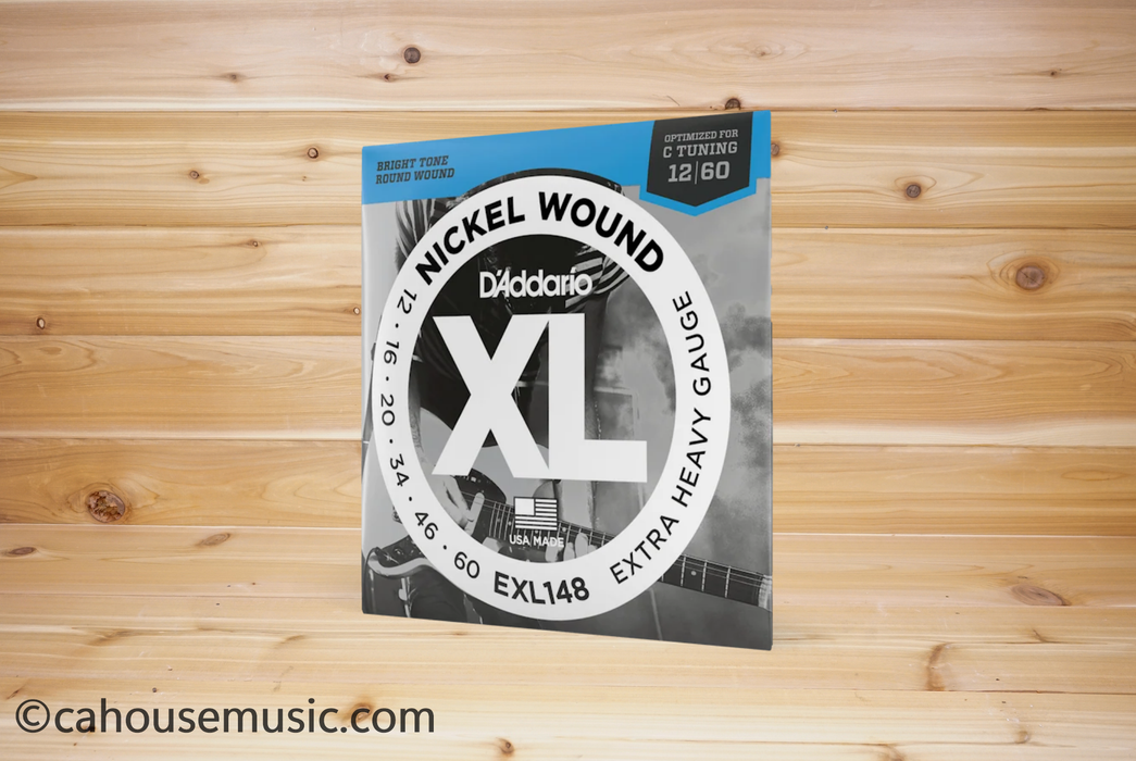 D'Addario EXL148 XL Nickel Wound Electric Guitar Strings Extra Heavy 12-60