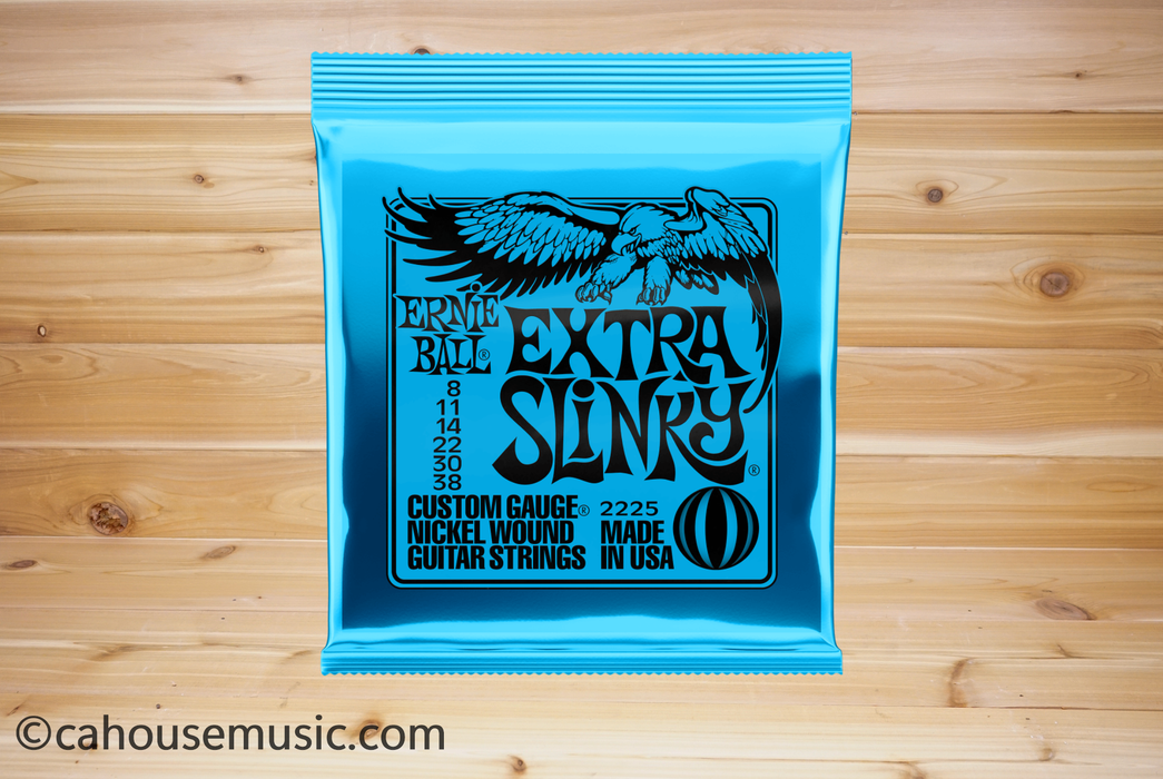 Ernie Ball Extra Slinky Nickel Wound Electric Guitar Strings (.008-.038)