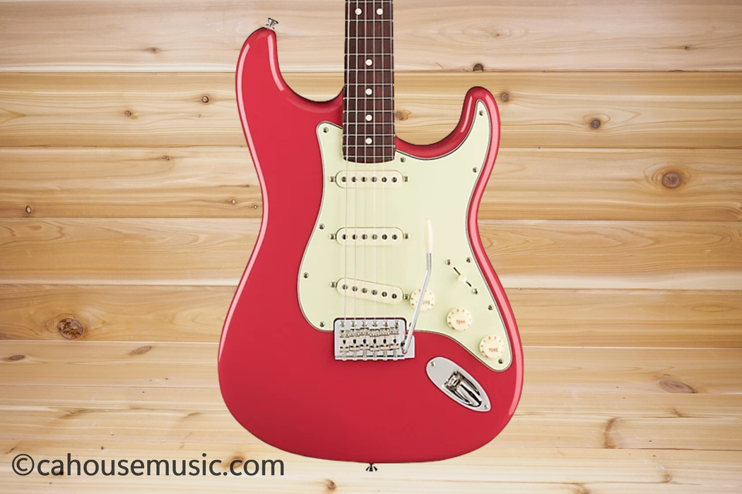 Fender American Professional Classic Stratocaster Rosewood Faded Dakota Red Electric Guitar