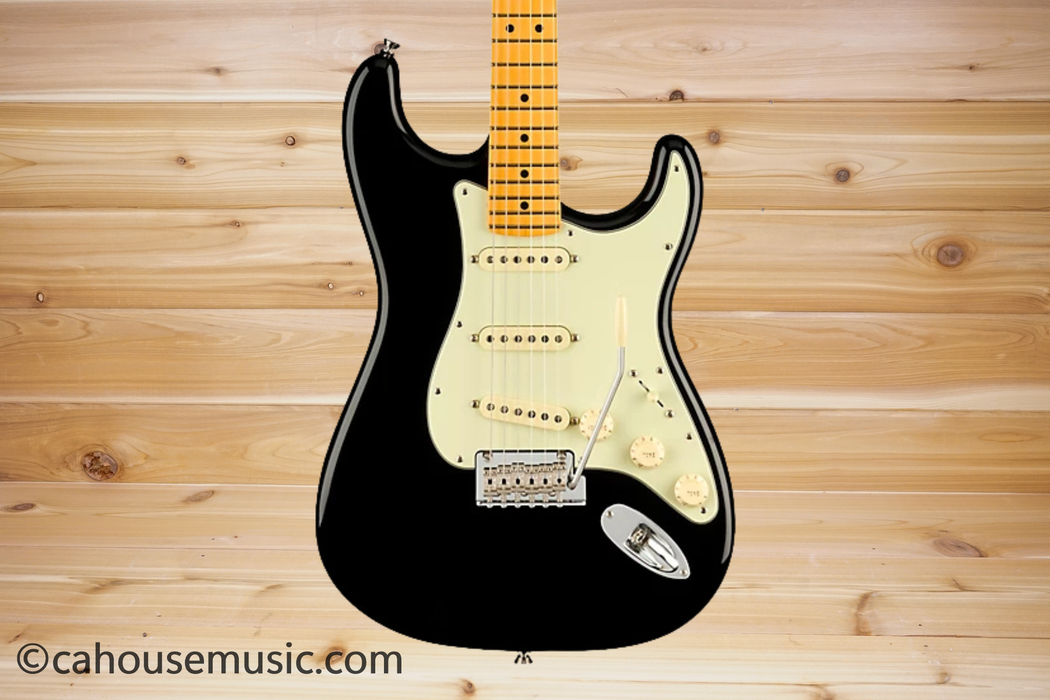 Fender American Professional II Stratocaster Maple Black Electric Guitar