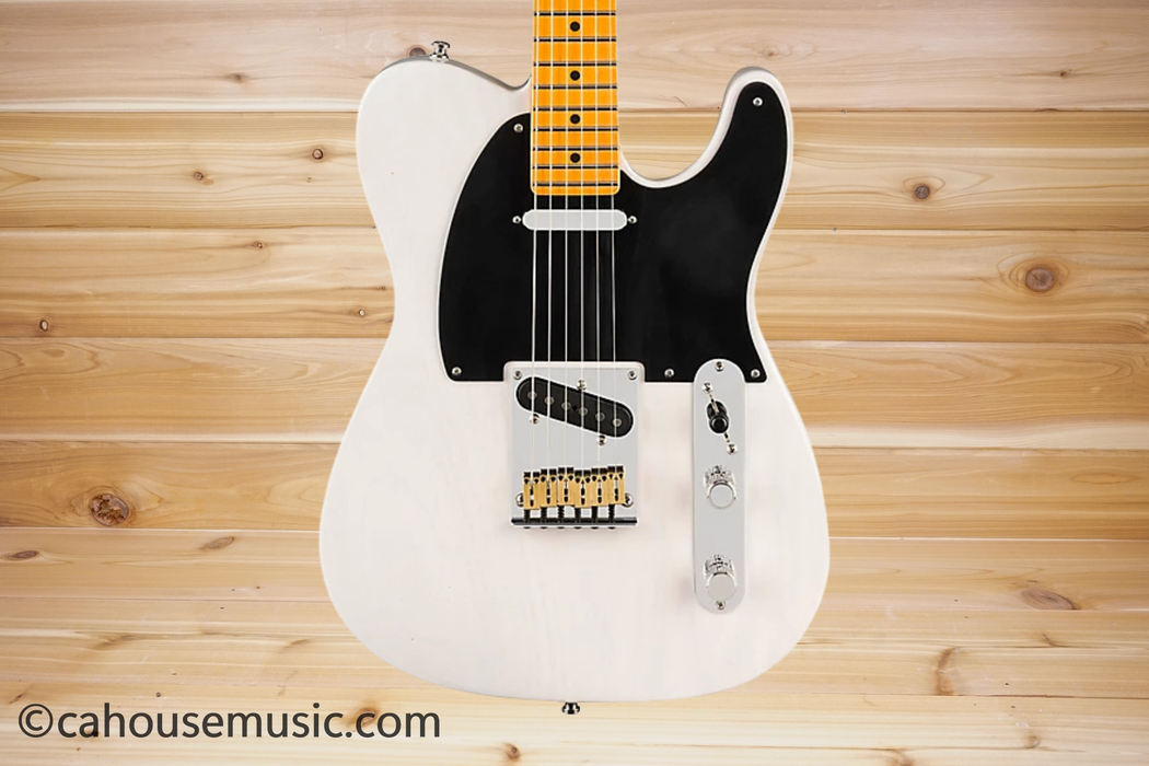 Fender American Ultra Luxe Vintage '50s Telecaster White Blonde Electric Guitar