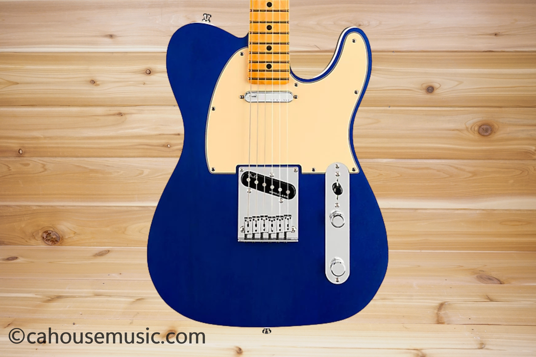 Fender American Ultra Telecaster Maple Cobra Blue Electric Guitar