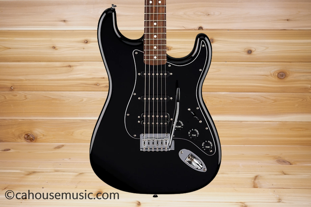 Fender Standard Stratocaster HSS Laurel Fingerboard Black Electric Guitar