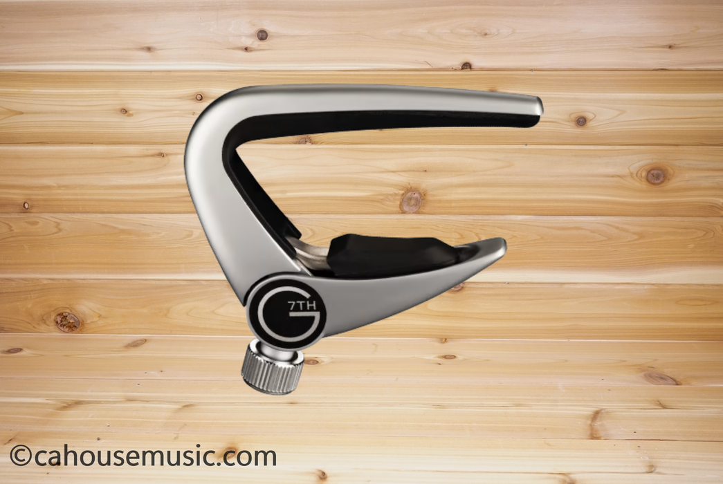 G7th Newport Steel String Guitar Capo, Silver
