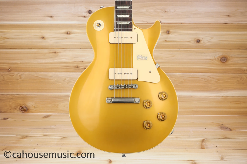 Gibson Custom 1956 Les Paul Goldtop Reissue VOS Double Gold Electric Guitar