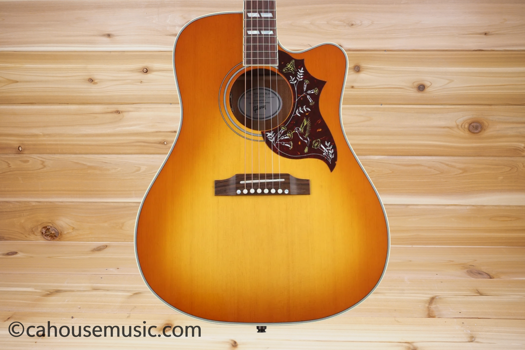 Gibson Hummingbird Studio EC Heritage Cherry Sunburst Dreadnought Acoustic-Electric Guitar
