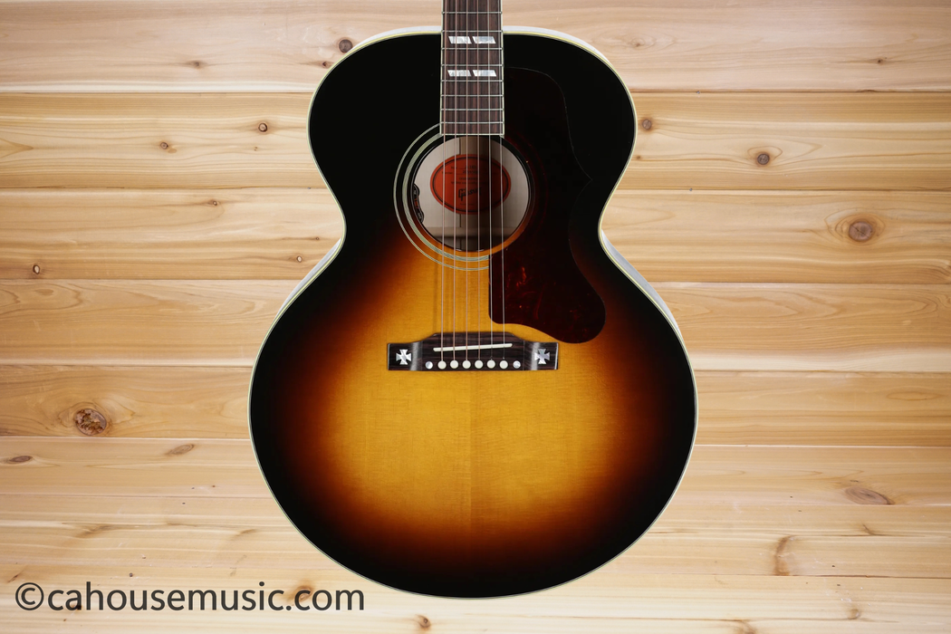 Gibson J-185 Original Vintage Sunburst Jumbo Acoustic-Electric Guitar